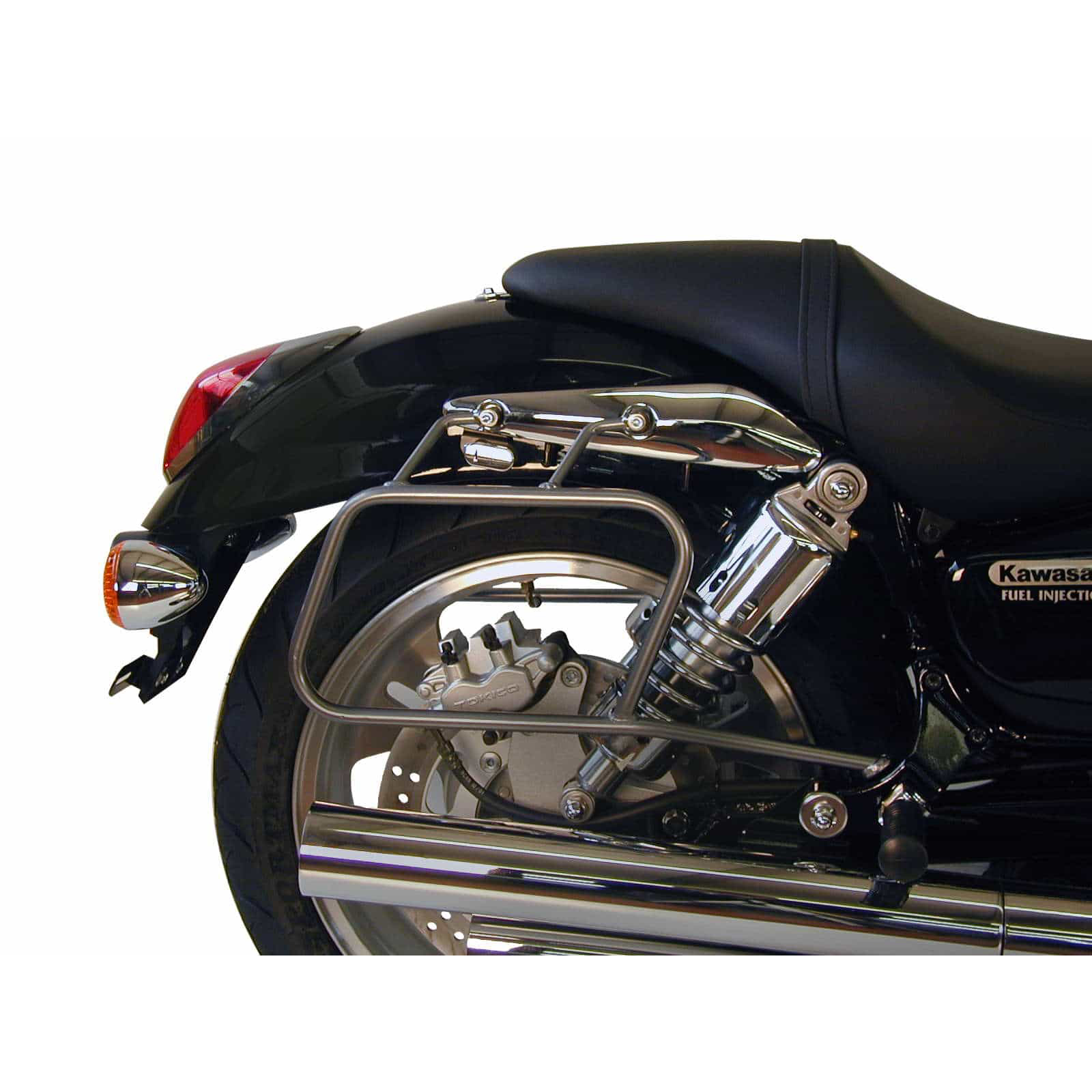 Hepco & Becker Packtaschenhalter chrom für Kawa VN 1500/1600 Mean Streak - Motorradzubehör - Motorradgepäck