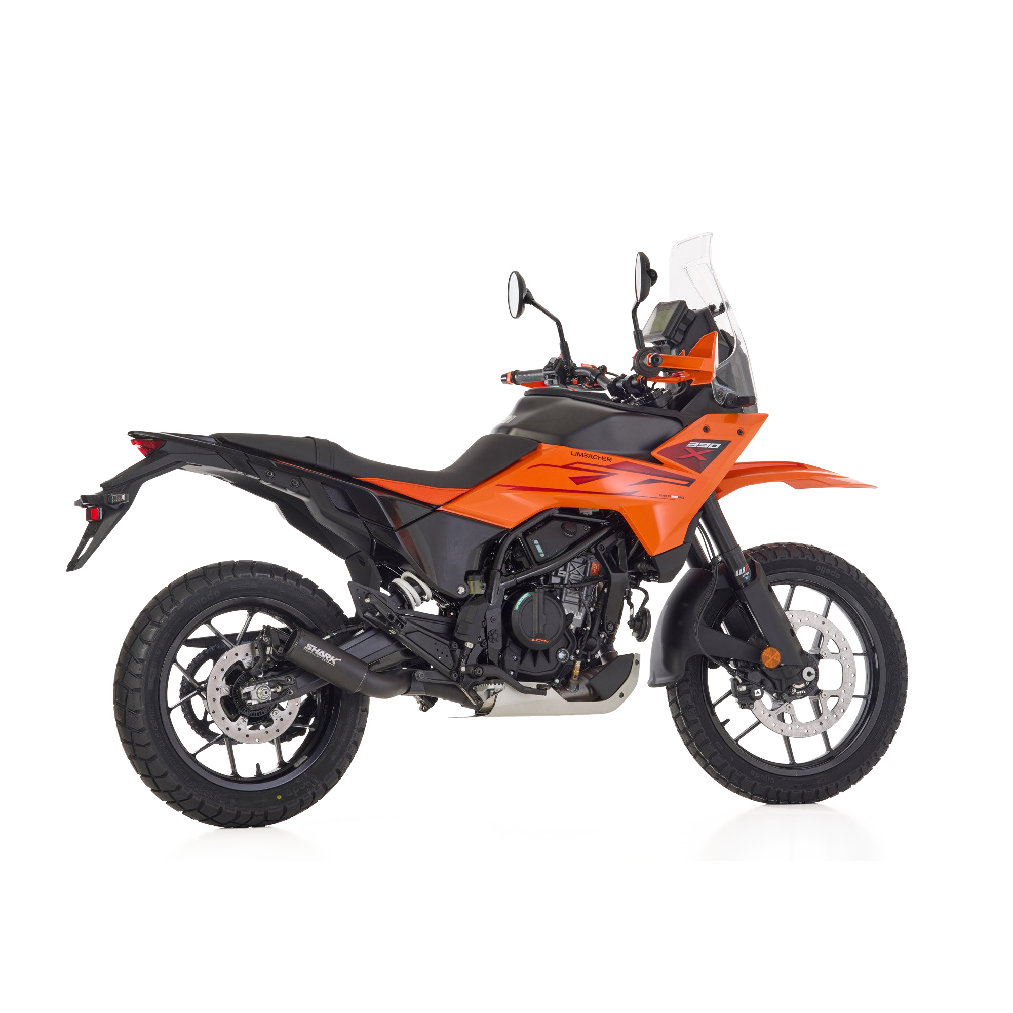 Shark exhaust Auspuff RCT nero per KTM 390 SMC-R/Enduro R/Adventure 25-