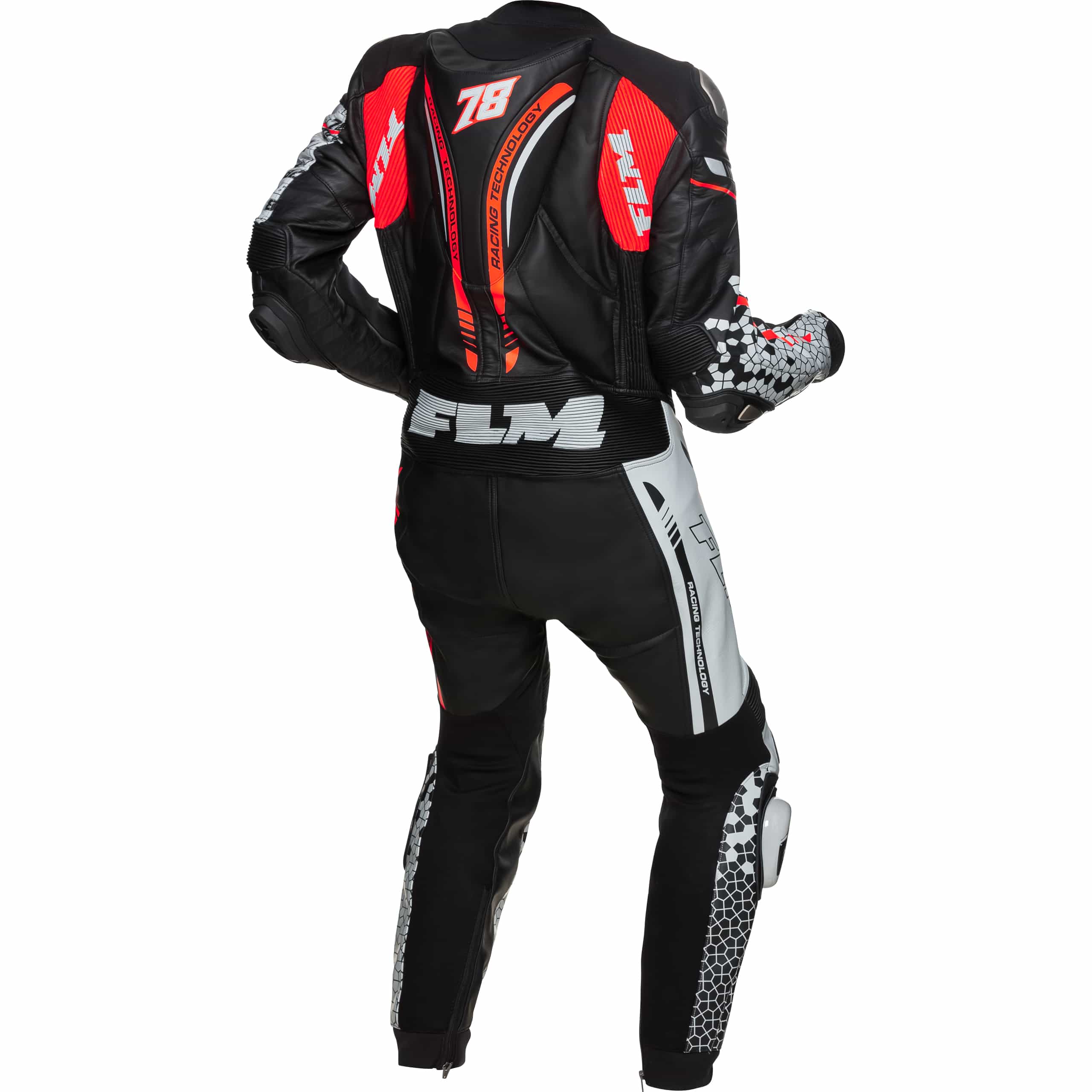 FLM-Le Mans GP Racingkombi 1-tlg. schwarz/rot-1207371999002