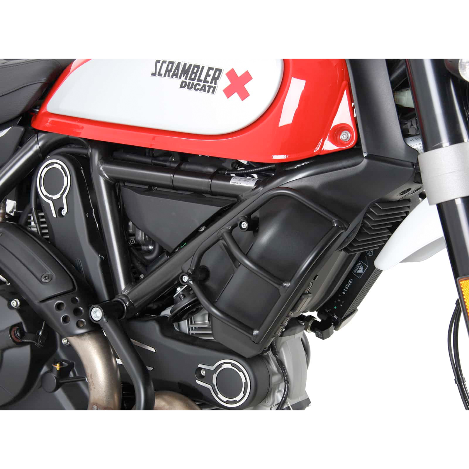 Hepco & Becker barre de protection radiateur noir pour Ducati Scrambler 800 2015-2018