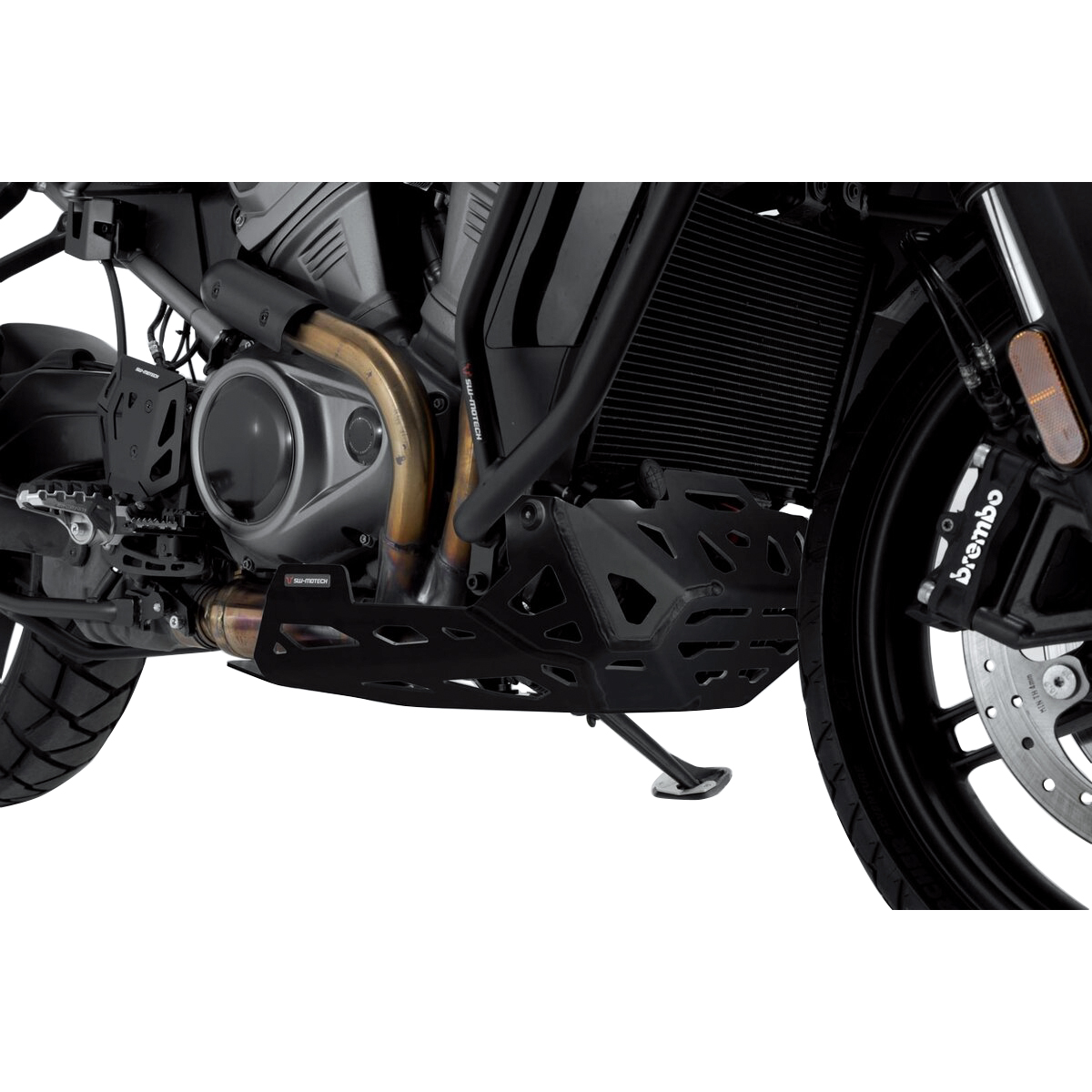 SW-MOTECH Motorschutz Alu schwarz für Harley-Davidson Pan America 1250 - Motorradteile & Ersatzteile - Anbauteile