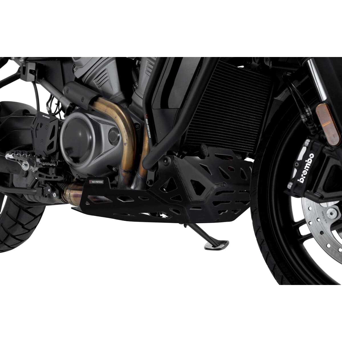 SW-MOTECH Motorschutz Alu schwarz für Harley-Davidson Pan America 1250 - Motorradteile & Ersatzteile - Anbauteile