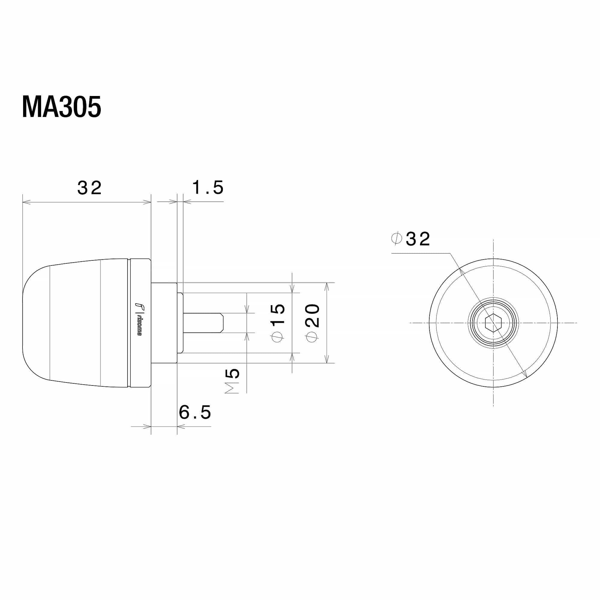 Rizoma-Lenkerende für Originallenker M5 MA305-0000095334001000