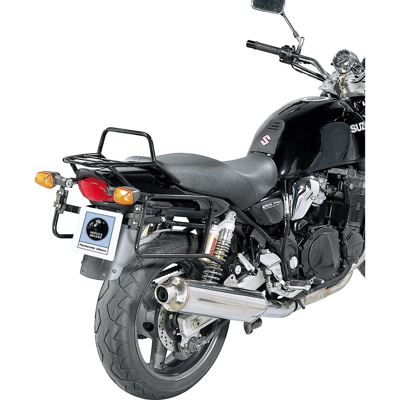 Hepco & Becker Seitenkofferträger schwarz für Suzuki GSX 750 1998-2003 - Motorradzubehör - Motorradgepäck