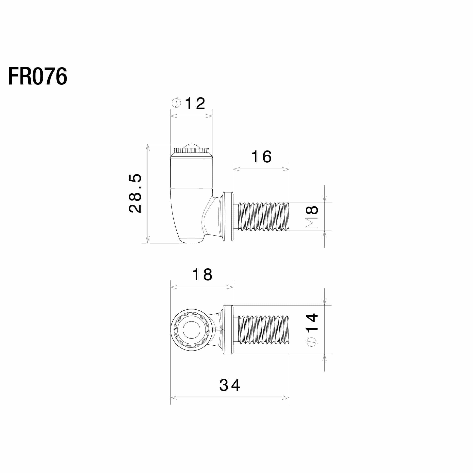 Rizoma-LED Blinkerpaar Light Unit Ø12mm mit M8 Halter-0000648020000000