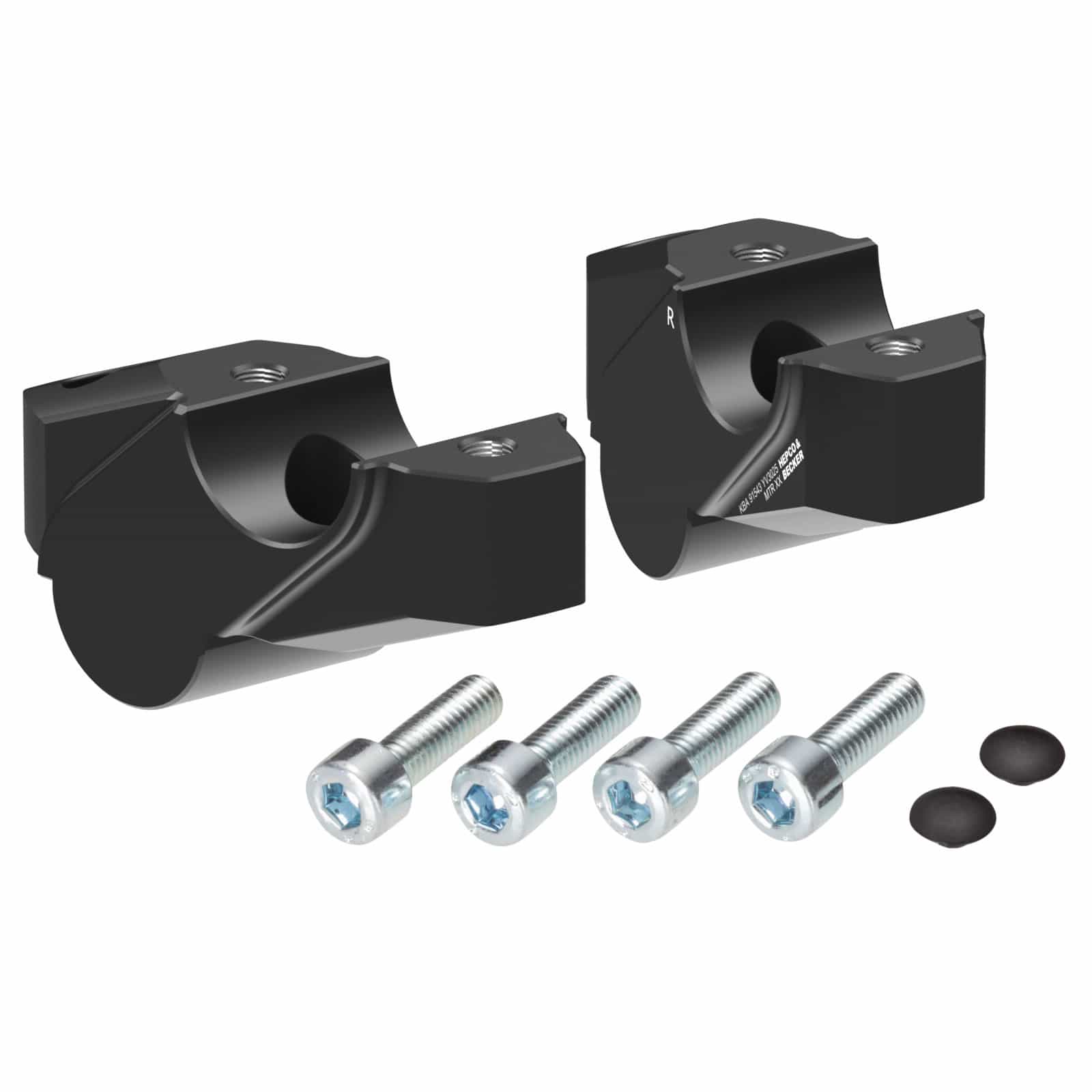 Hepco & Becker handlebar relocation 30/25mm black for Yamaha MT-09 2013-2020