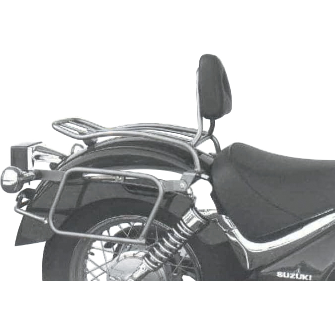 Hepco & Becker Solorack mit Rückenpolster chrom für Suzuki VL 125/250 Intru - Motorradzubehör - Motorradgepäck