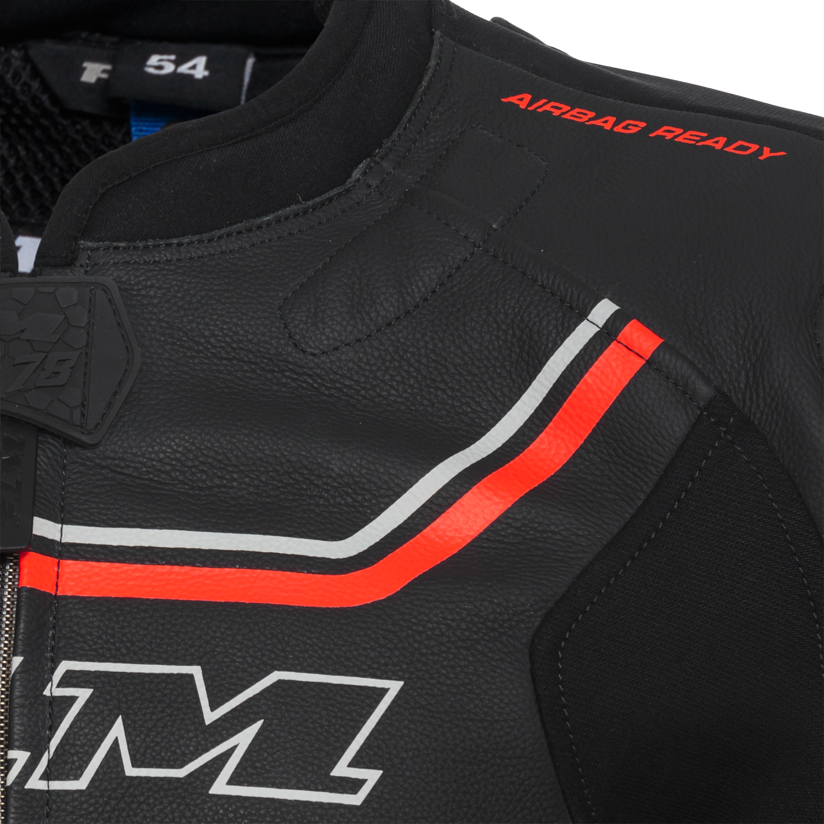 FLM-Le Mans GP Lederkombijacke schwarz/rot 48-1006401999002305