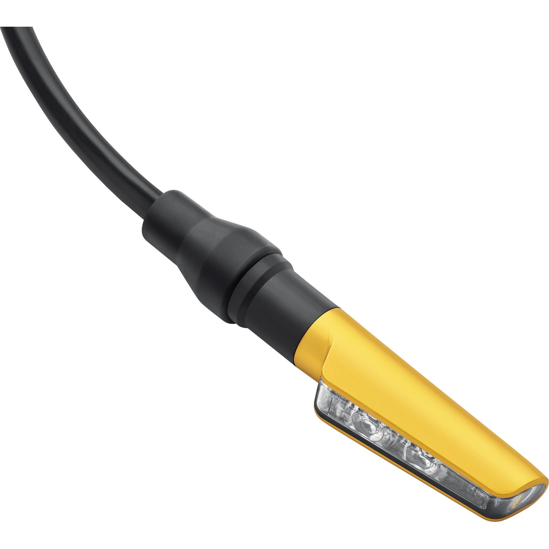 Rizoma LED Blinker Corsa Alu M8 FR110G gold - Motorradteile & Ersatzteile - Beleuchtung