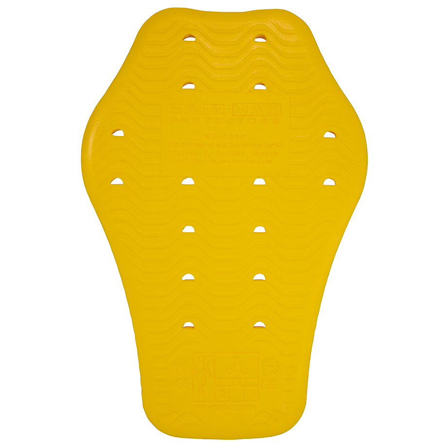 Safe Max-RP-2002 Rückenprotektor Einsatz Level 2 gelb gelb-0001288999009