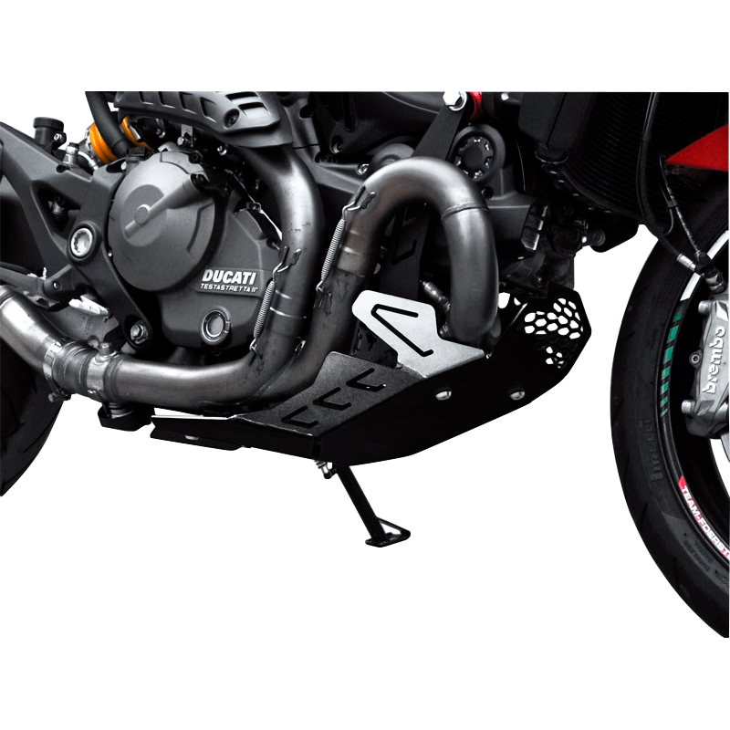 Zieger Motorschutz Alu schwarz für Ducati 821 Monster 2014-2017 - Motorradteile & Ersatzteile - Verkleidungen & Abdeckungen