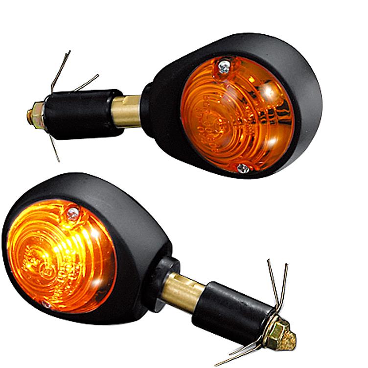 HIGHSIDER smart Lenkerendenblinkerpaar Ochsenauge 12V/H21 schwarz, gelb - Motorradteile & Ersatzteile - Beleuchtung