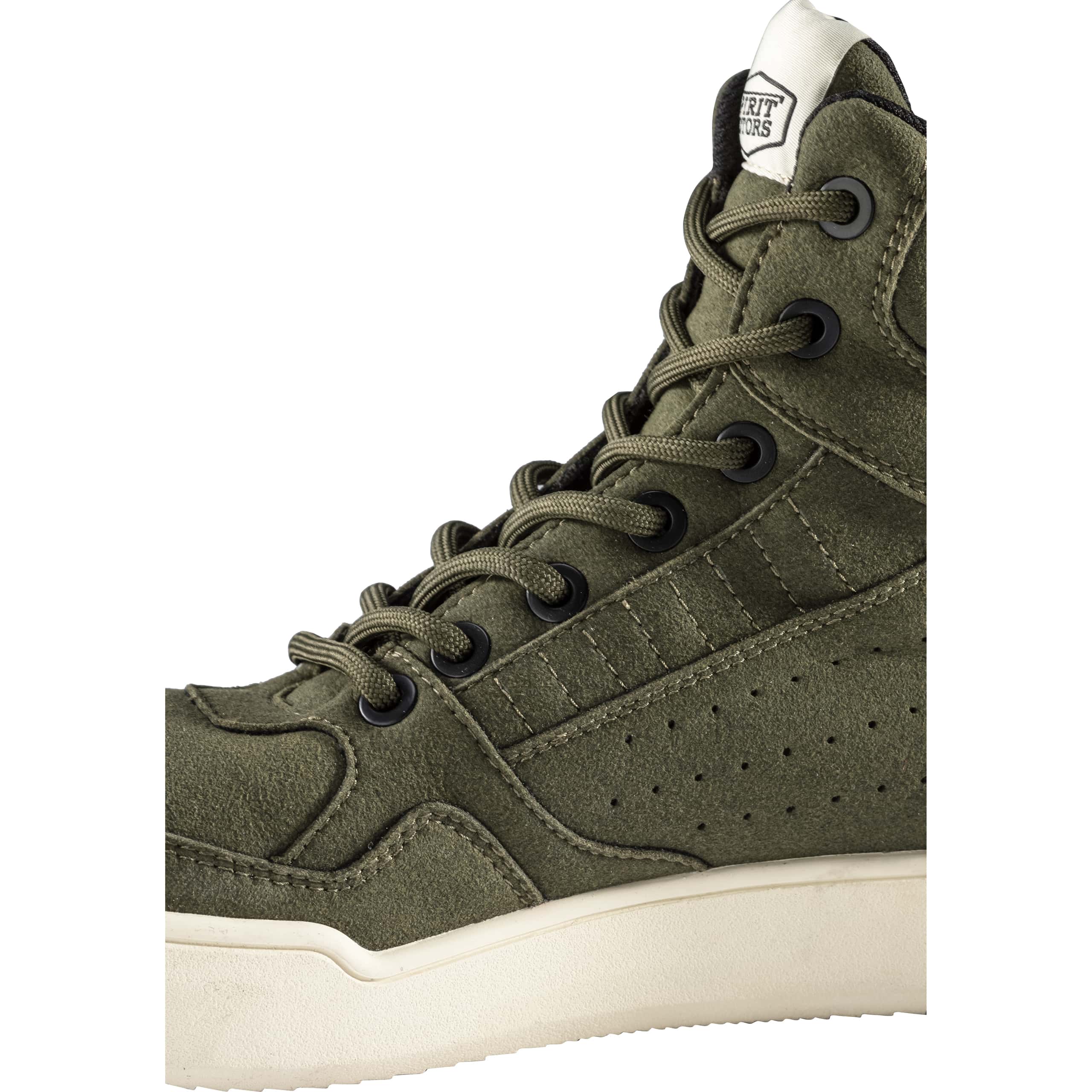 Spirit Motors-Billy Winker Motorradschnürstiefel kurz olive-3006661999026