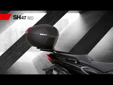 Topcase SH47 carbonlook rote Reflektoren