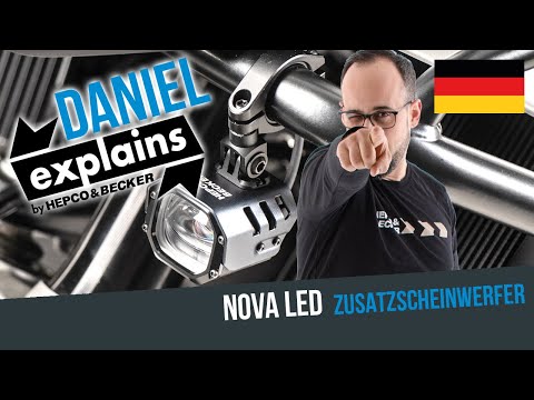 LED Zusatzscheinwerferpaar Nova für 18-25 mm Rohre