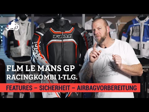 Le Mans GP Racingkombi 1-tlg. schwarz/rot