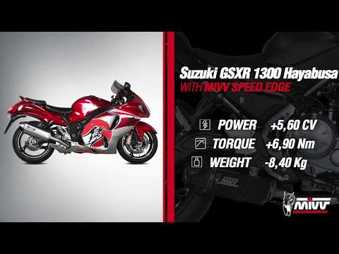 Speed Edge échappement paire noir S.052.LRB de Hayabusa CK