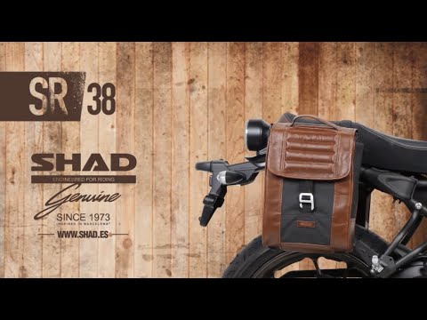 Satteltasche Cafe Racer SR38 10 Liter schwarz/braun