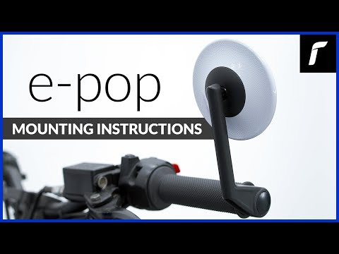 Lenkerendenspiegel M6 E-Pop BS120 Ø94,5mm