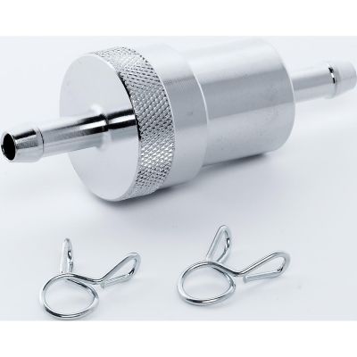 Hashiru fuel filter metal chrome for 6mm 28x38mm