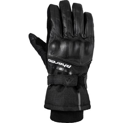 Pharao Edmon WP Winter Women's Leather/Fabric Long Gloves, Black