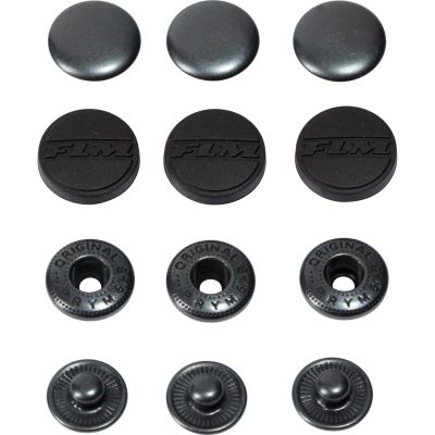 FLM Druckknopf black (rubber) 16 mm