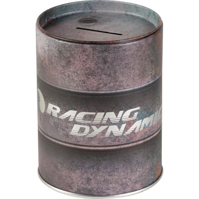 Racing Dynamic oil drum piggy bank 10 x 13 cm