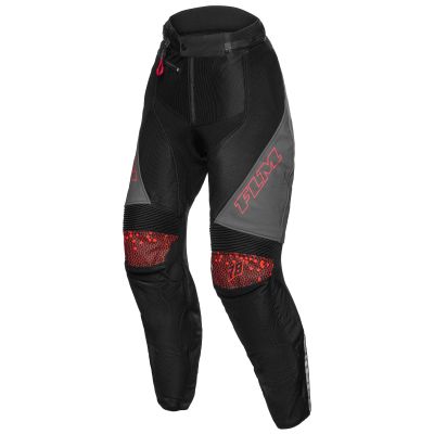 FLM Croft Air women's leather/textile trousers red