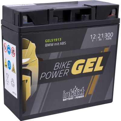 intAct Batería Bike Power Gel sellada 12V/21Ah GEL51913