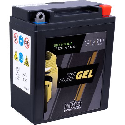 intAct Battery Bike Power Gel sealed 12V/12Ah GEL12-12AL-A (Y