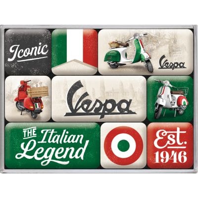 Nostalgic-Art magnet set Vespa