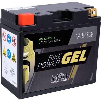 intAct Battery Bike Power Gel sealed 12V/10Ah GEL12-12B-4 (YT