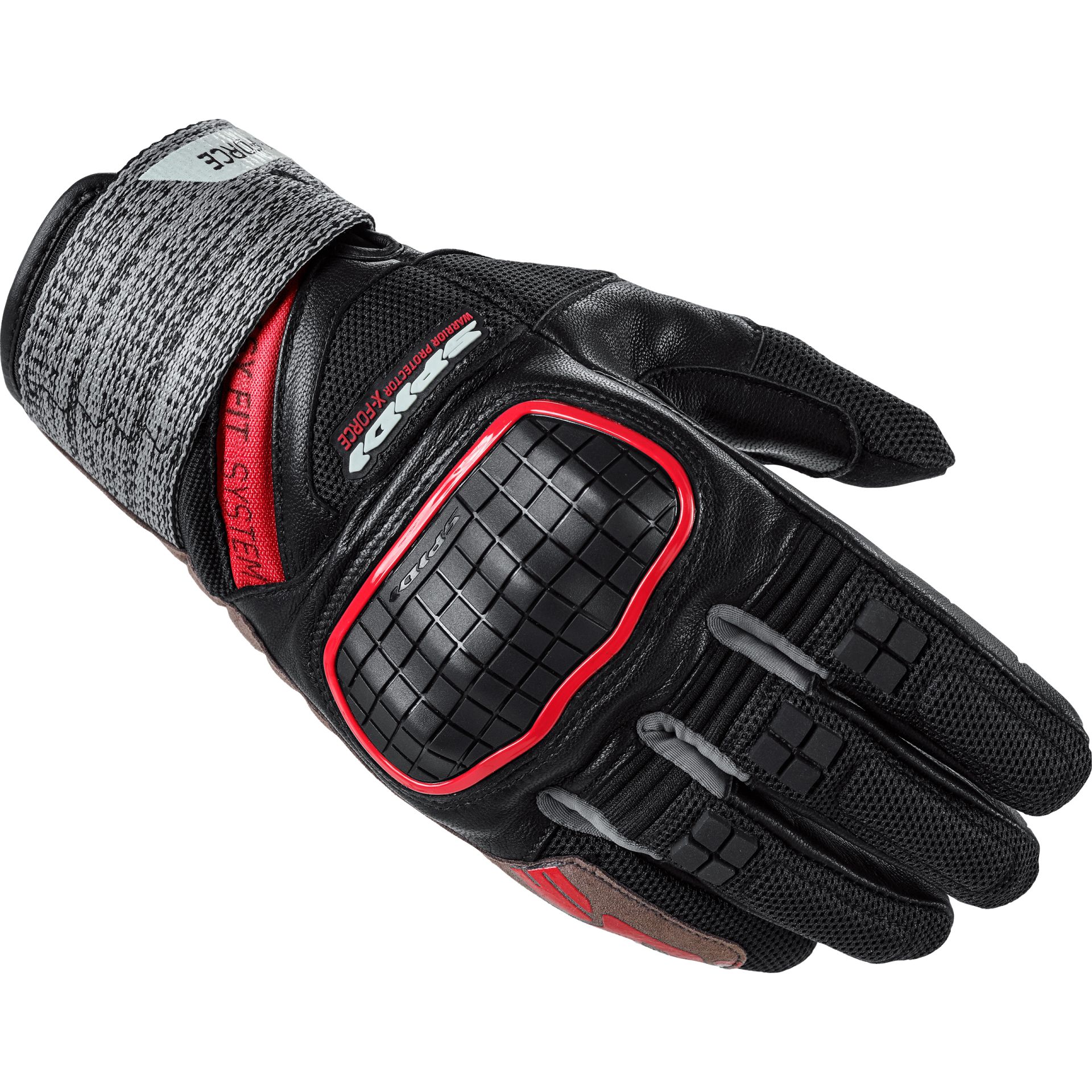 SPIDI X-FORCE Motorradhandschuhe – KP-zertifiziert, Mit Easy-Fit-Verschluss, Touchscreen-kompatibel, Aus 0,7 Mm Ziegenleder