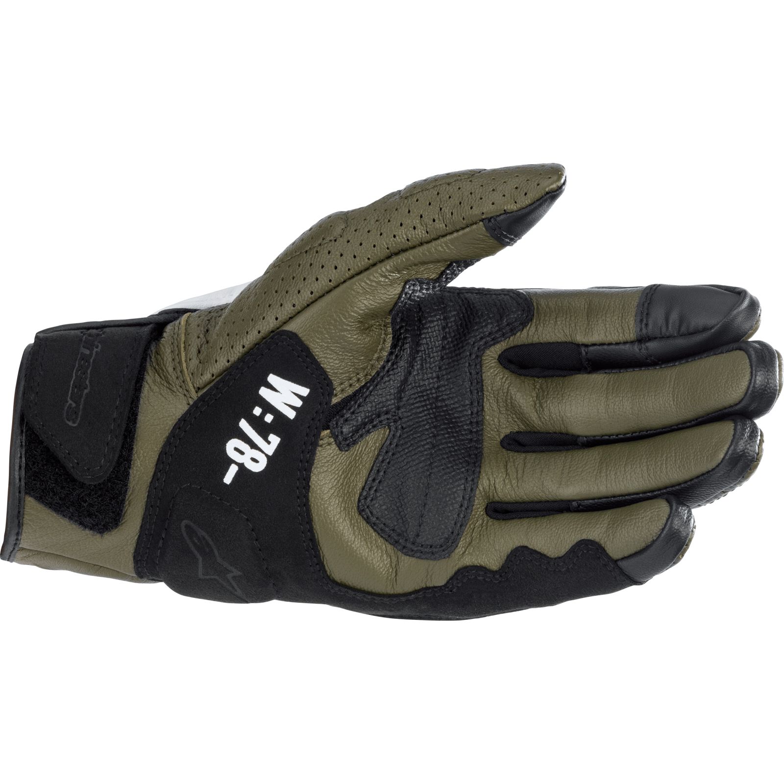 Alpinestars Mustang Lederhandschuh – Motorradhandschuh Aus Ziegenleder, Schwarz/grau