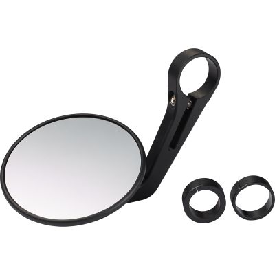 Hashiru handlebar end mirror for 22/25.4/30mm ST27 alu Ø100mm black