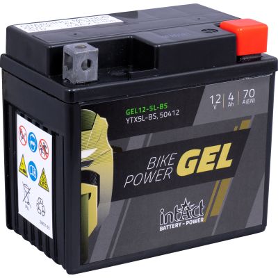 intAct battery Bike Power Gel sealed 12V/4Ah GEL12-5L-BS (YTX