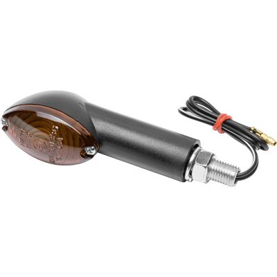 Hashiru indicator Small 12V/H21 M10 long black, tinted VRHL