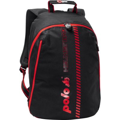 QBag Helmet backpack black/red 16-22 liters storage