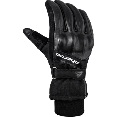 Edmon WP Winter Leder/Textilhandschuh lang schwarz